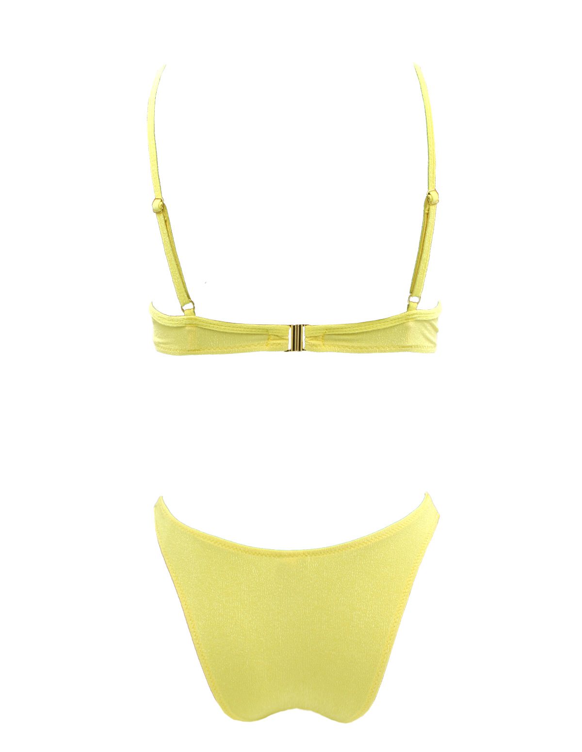 Ruffled lemon underwire Bikini