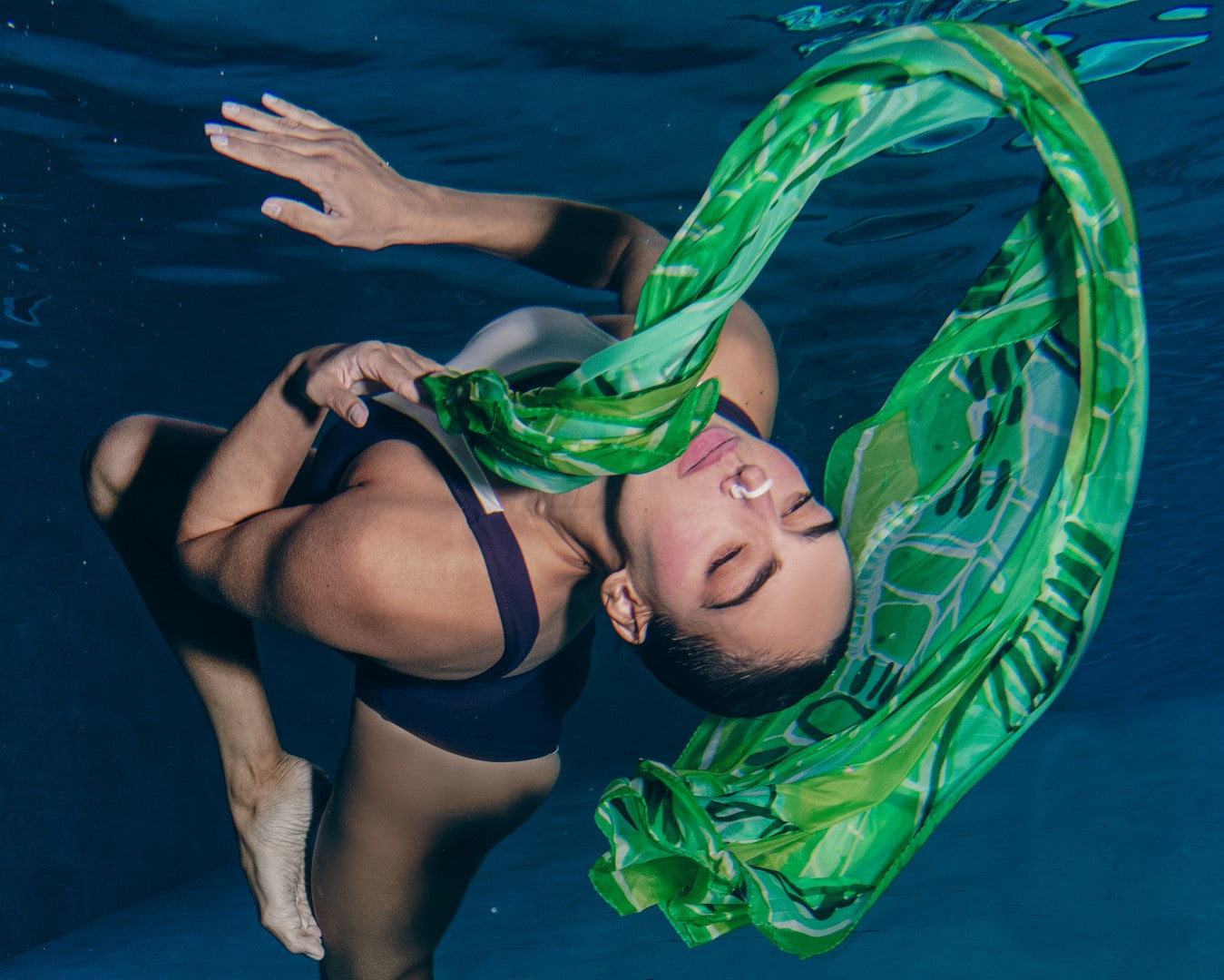 Seahorse silk shawl