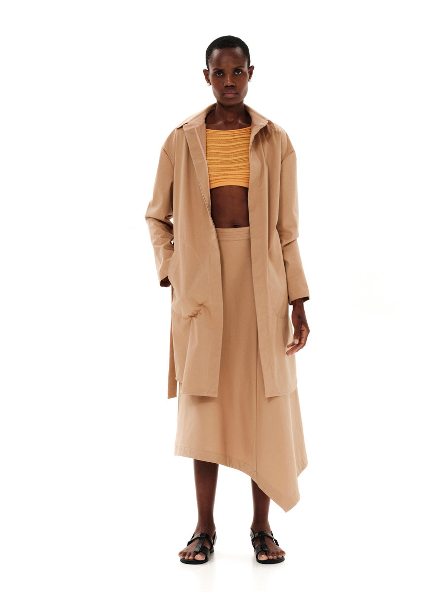 Seams And Structure Trench Coat