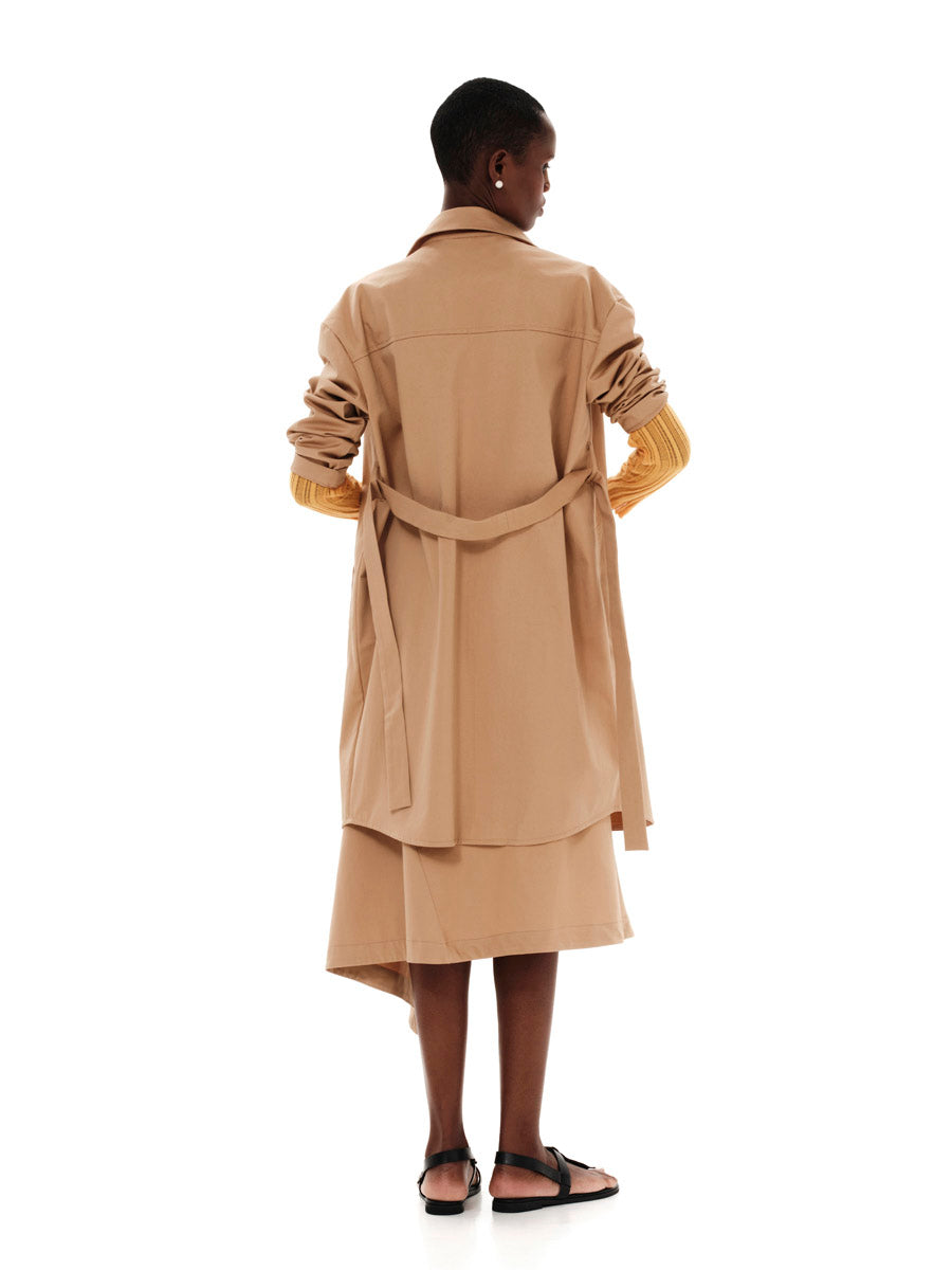 Seams And Structure Trench Coat