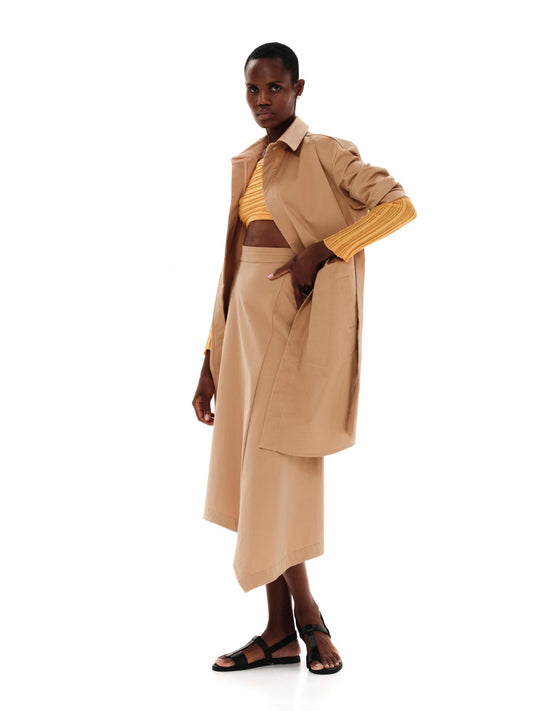 Seams And Structure Trench Coat