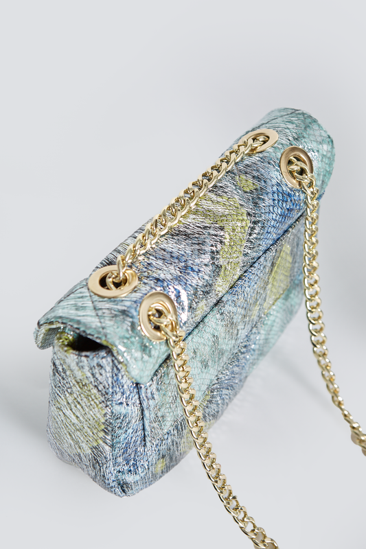 Glitter Snake Pattern Mini Bag