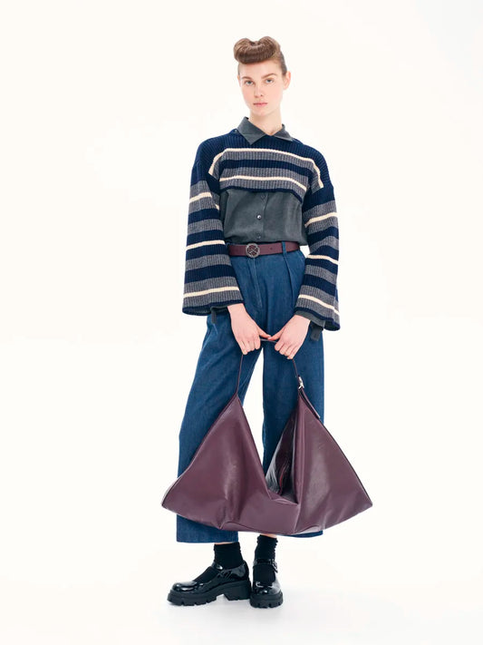 Winter Love Stripes Crop Top