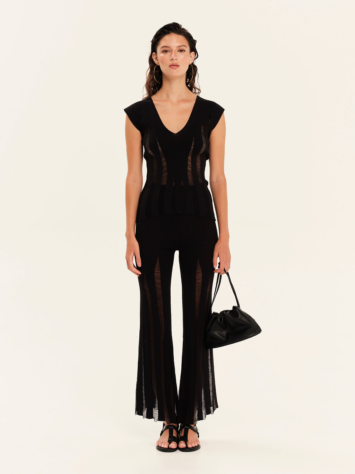 Magic Sunsets Knit V-Neckline Top