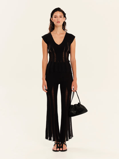 Magic Sunsets Knit V-Neckline Top
