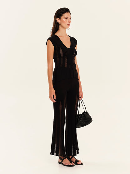 Magic Sunsets Knit V-Neckline Top