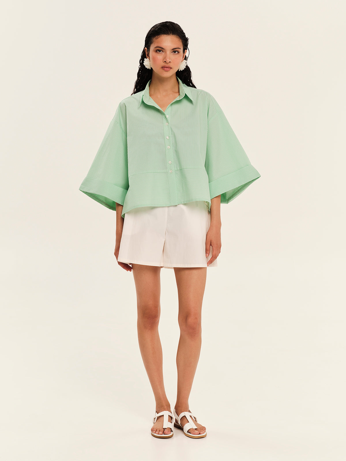 Soulful Stripes Oversized Shirt