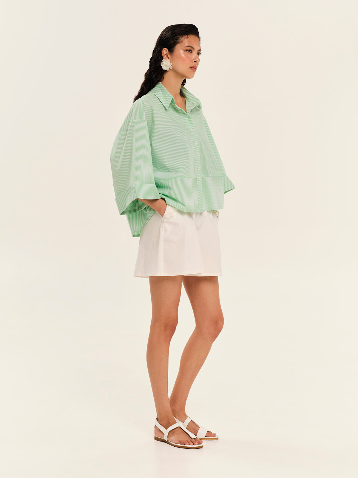 Soulful Stripes Oversized Shirt