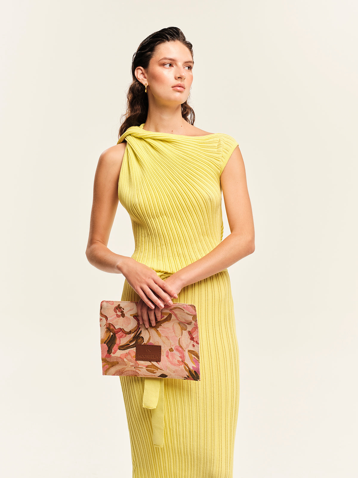 Seashells Knit Midi Dress with Belt