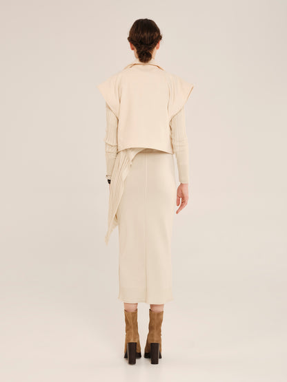 Colorful Warmth Sleeveless Short Coat