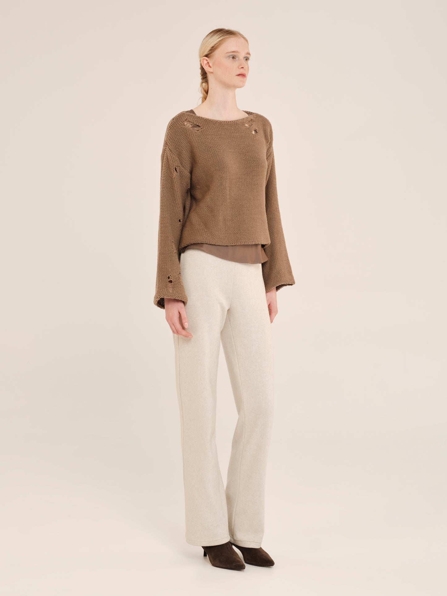 Sensitive Hug Longsleeve Crop Blouse