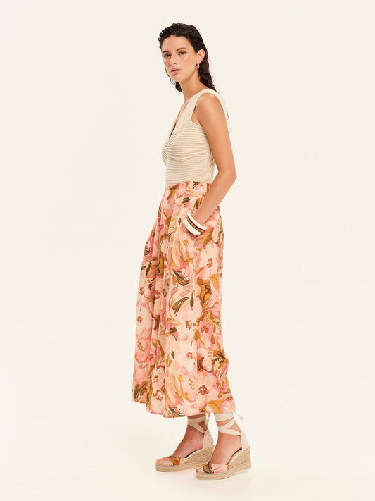 Seashells Knit Top with Front Knot