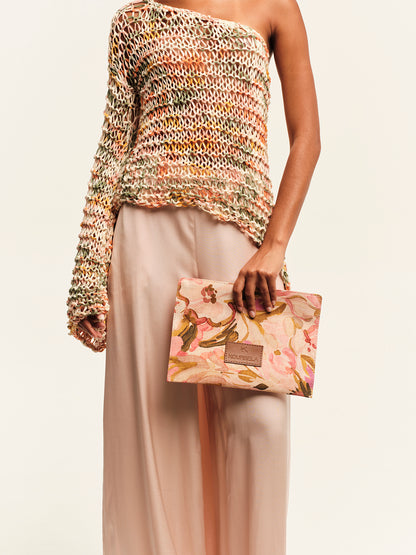 Handmade Garden One Shoulder Blouse