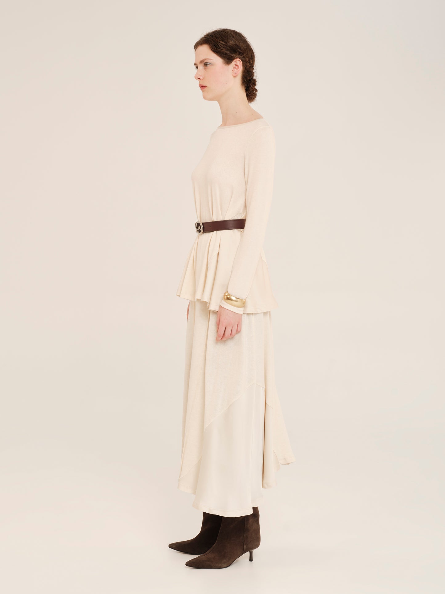 Just A Position Skirt With Satin Details