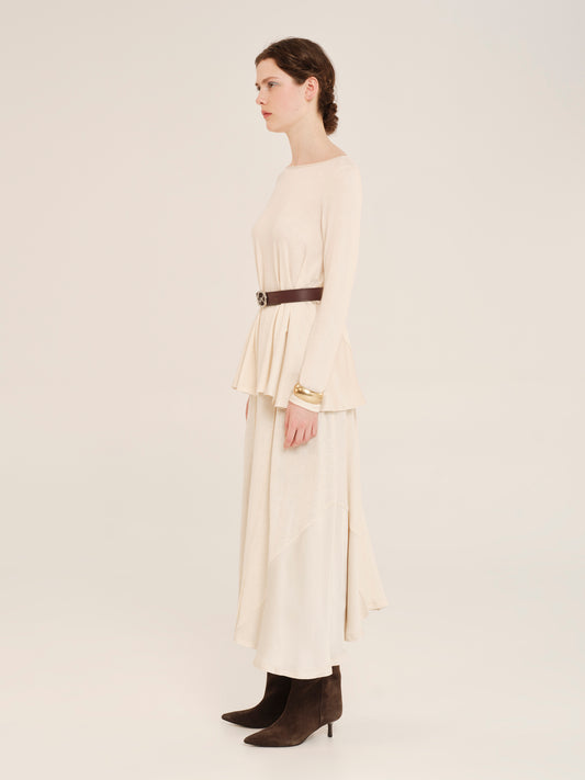 Just A Position Skirt With Satin Details