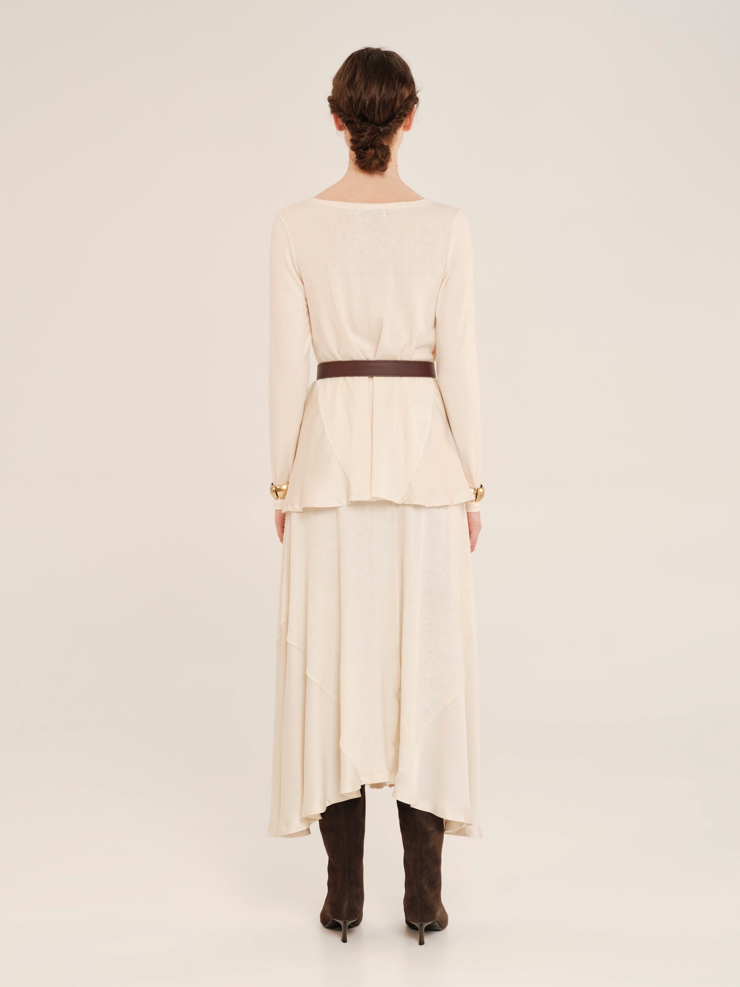 Just A Position Skirt With Satin Details