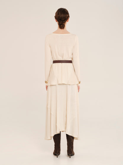 Just A Position Skirt With Satin Details