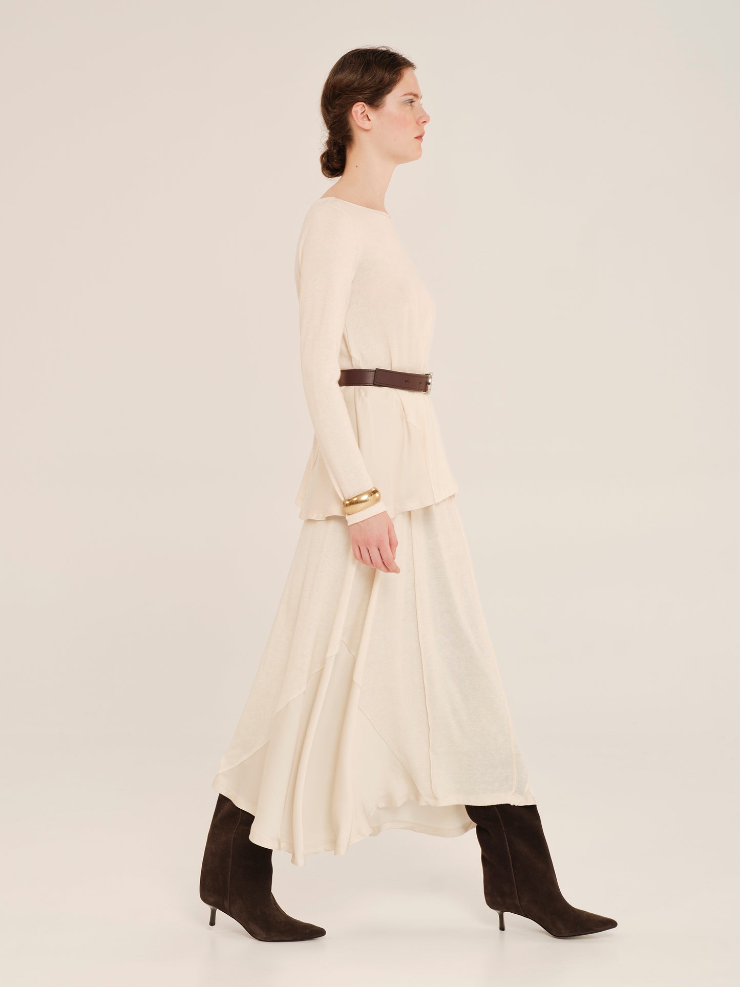 Just A Position Skirt With Satin Details
