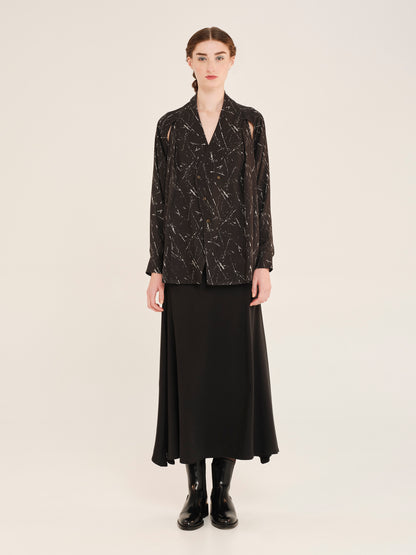 Expressivity Shirt With Open Back