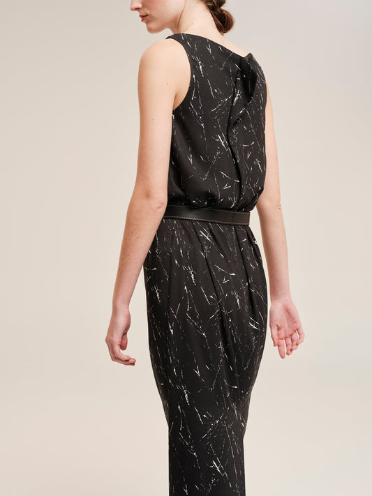 Expressivity Draped Maxi Dress