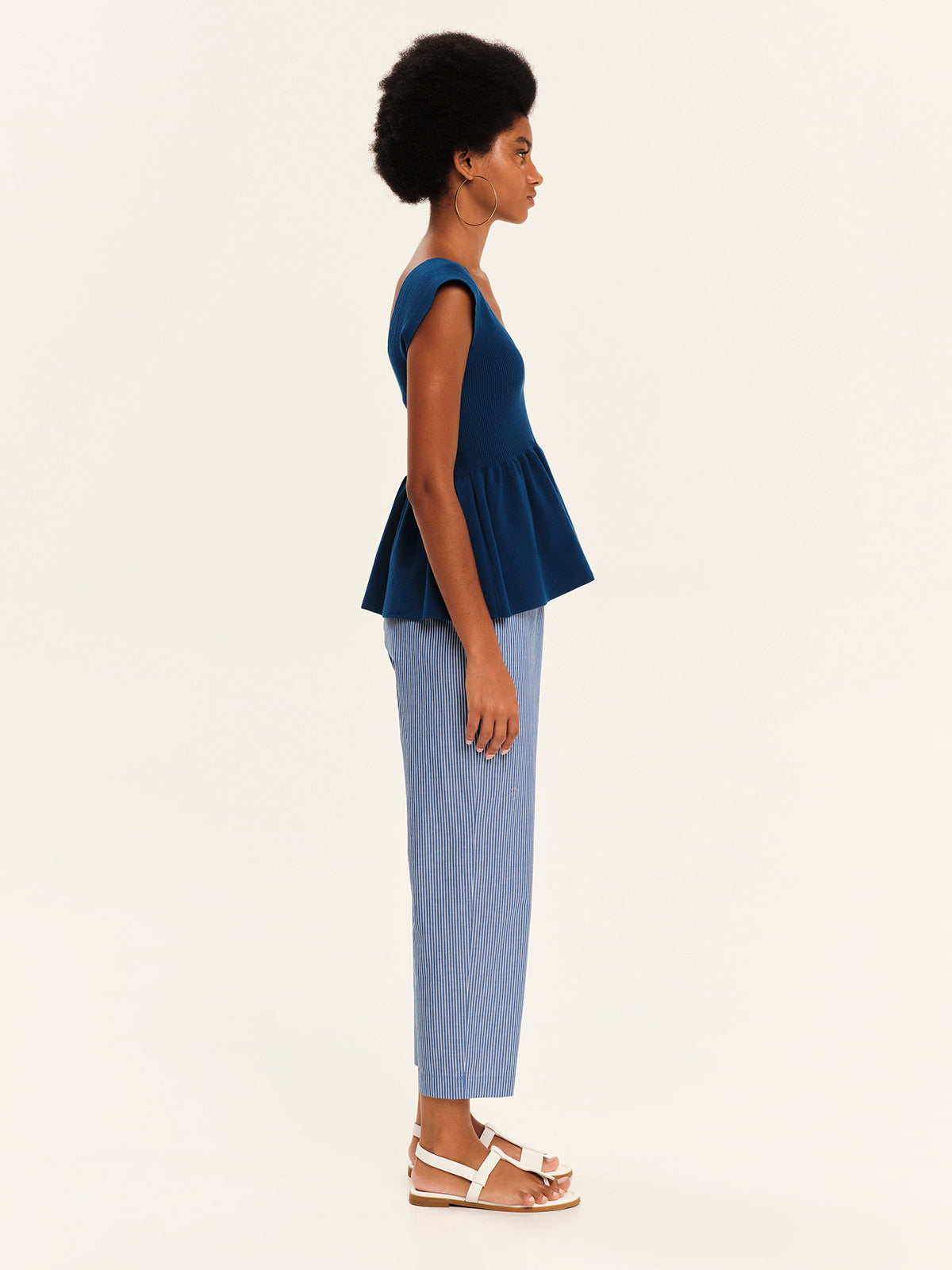 Seashells Knit Peplum Top