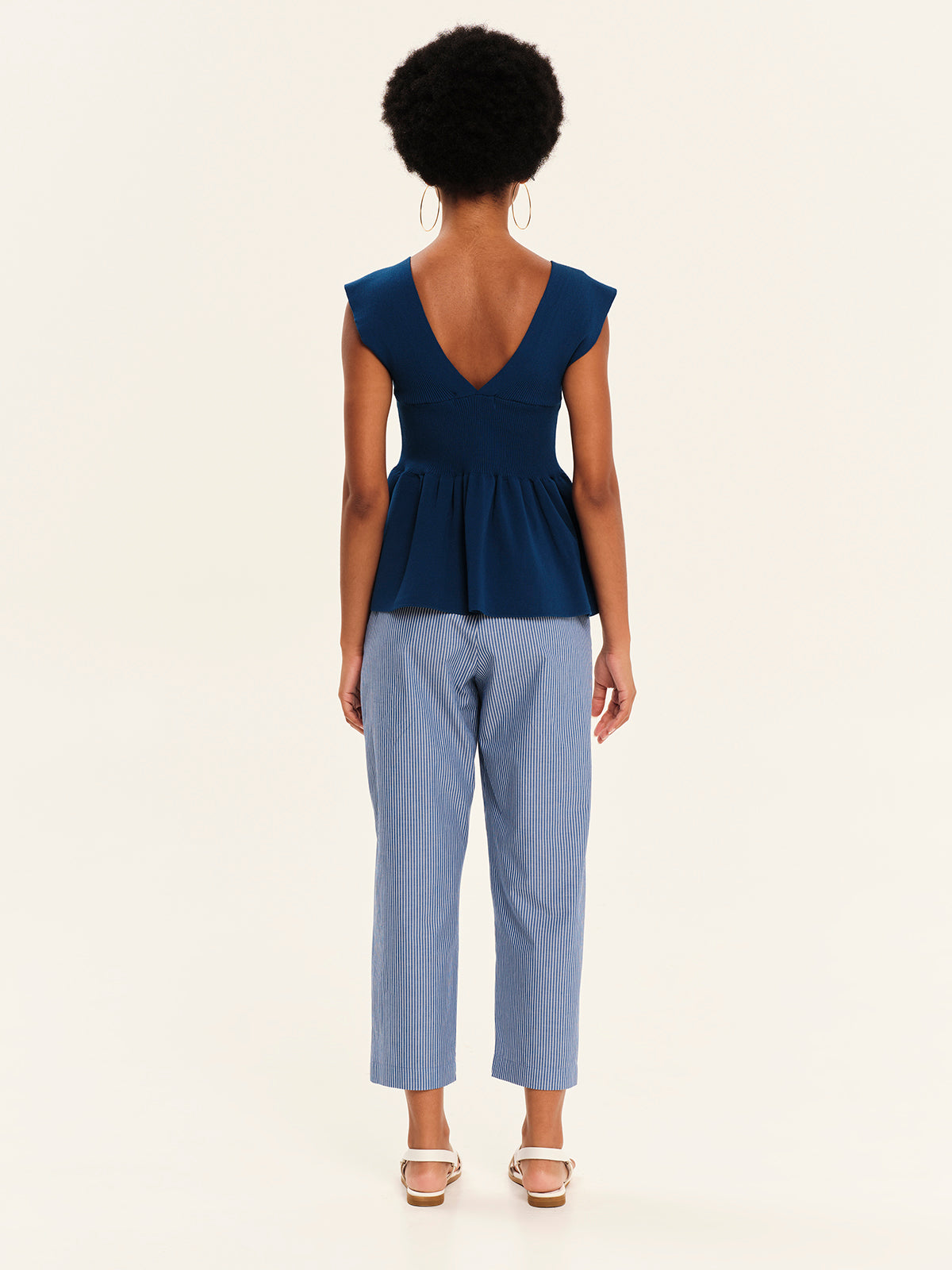 Seashells Knit Peplum Top