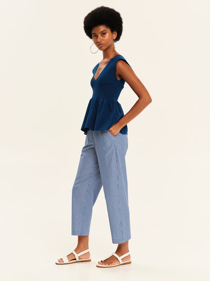 Seashells Knit Peplum Top