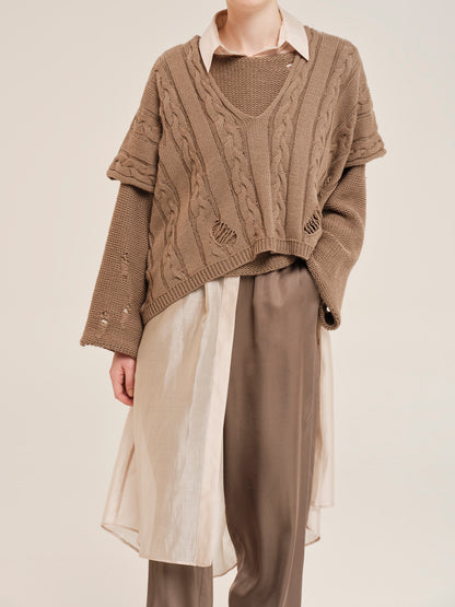Sensitive Hug V-Neckline Vest
