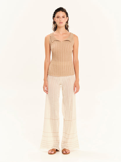 Sparkling Nights Knit Top with Low Collar