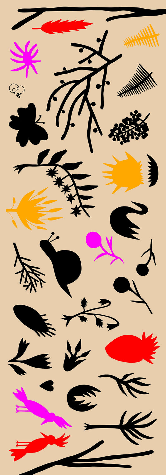 Mystic Garden silk shawl