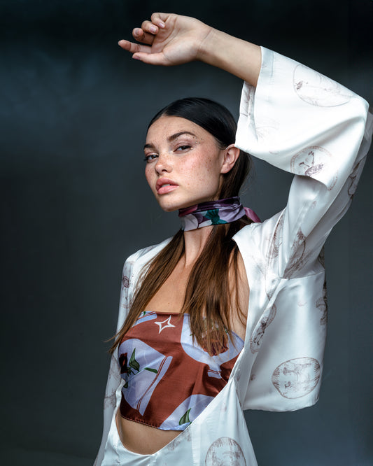 Beauty And The Beast silk foulard