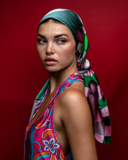 Alice In Wonderland silk scarf