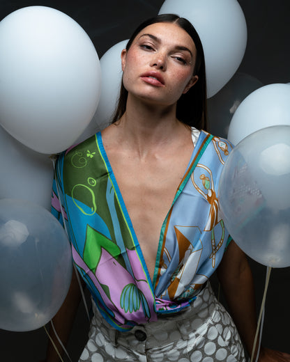 Little Mermaid silk foulard