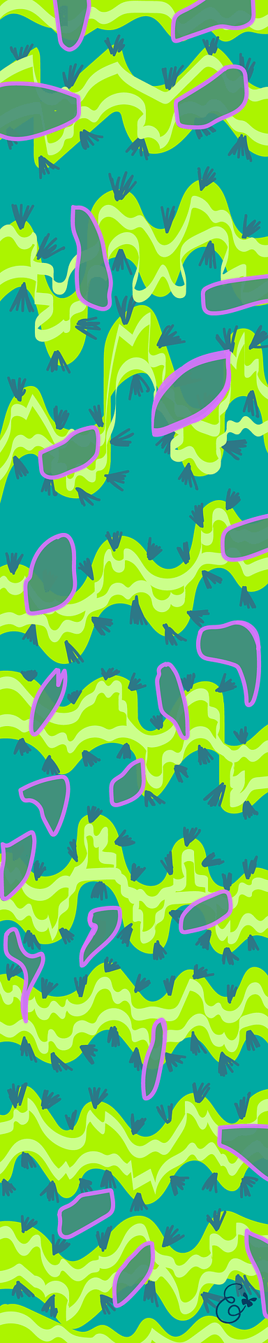 Aqua Fun scrunchy