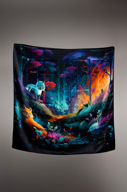 Arcane Woods silk scarf