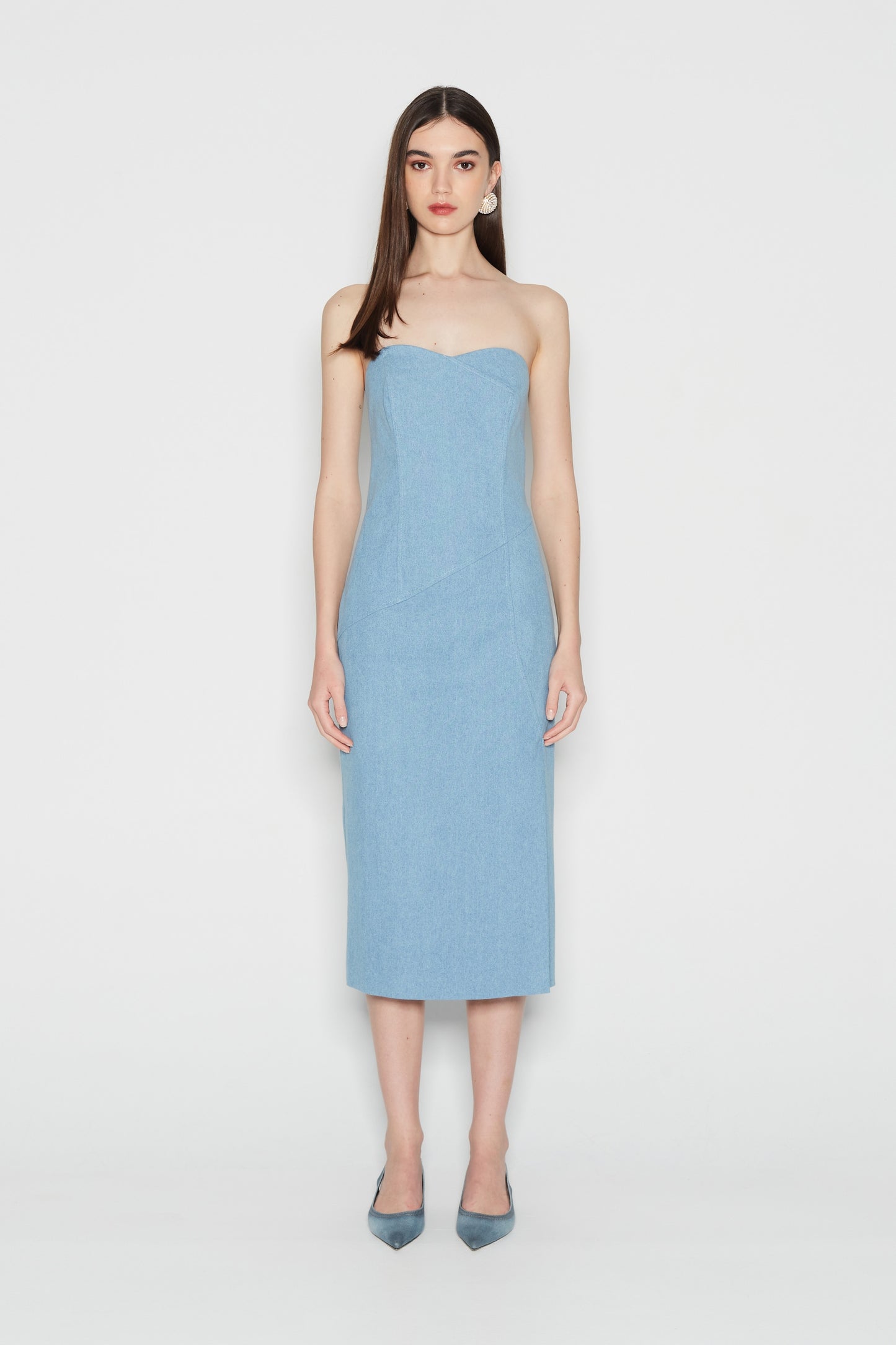 Blue Diamond Strapless Dress
