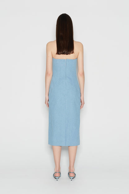 Blue Diamond Strapless Dress