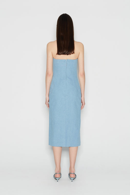 Blue Diamond Strapless Dress