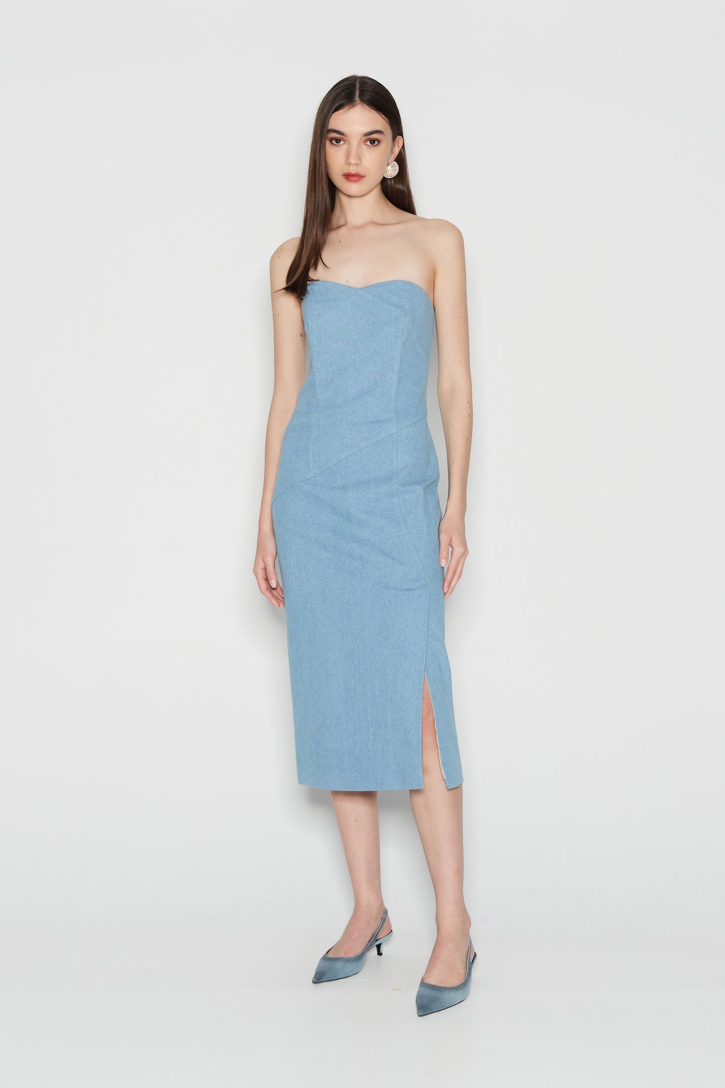 Blue Diamond Strapless Dress