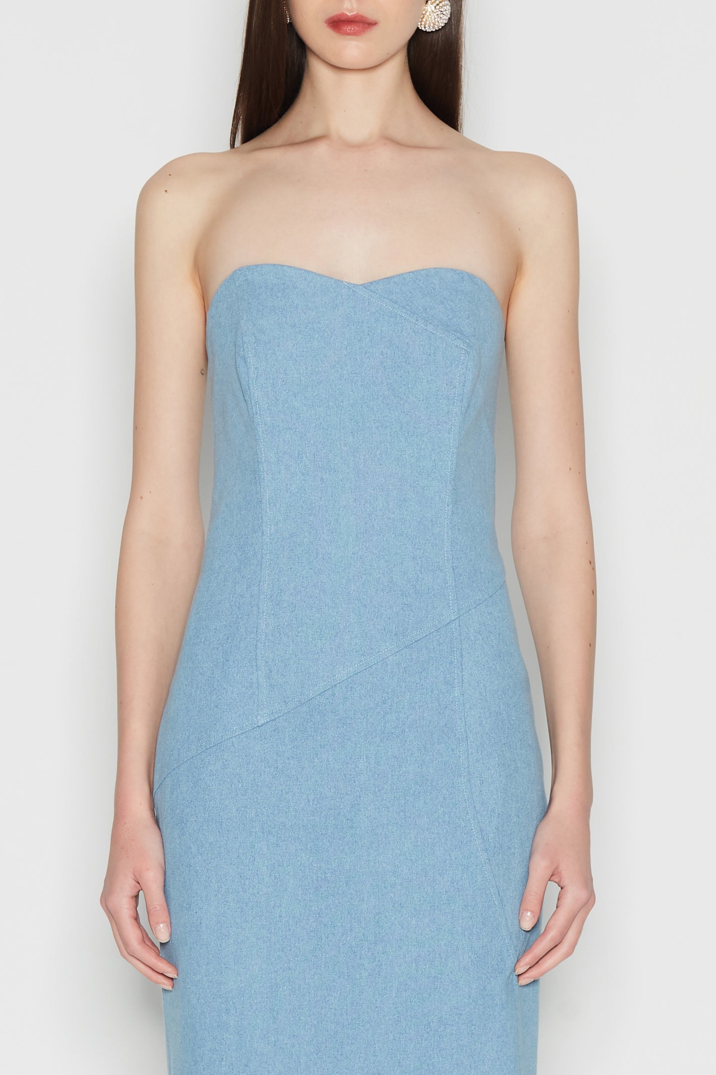 Blue Diamond Strapless Dress
