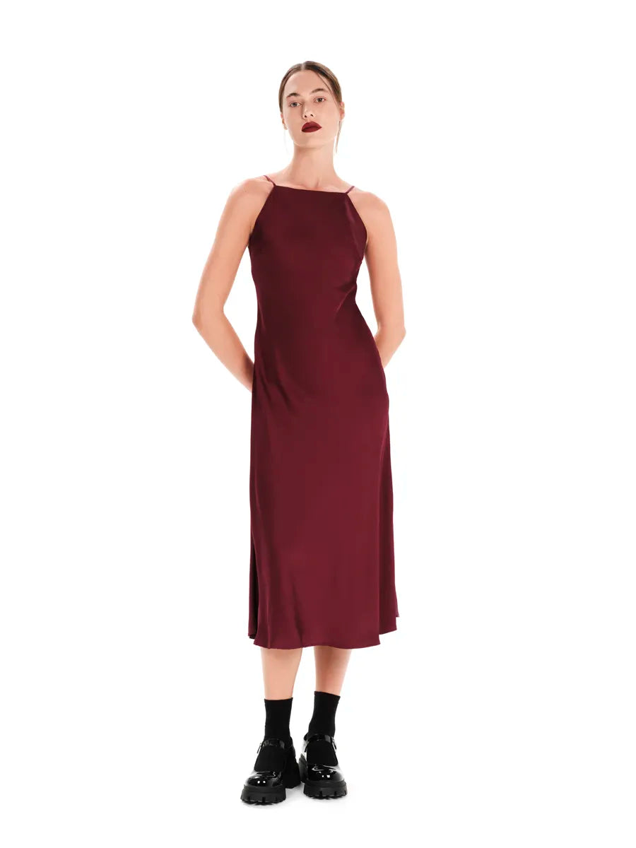 Burst Of Color Midi Sleevless Dress