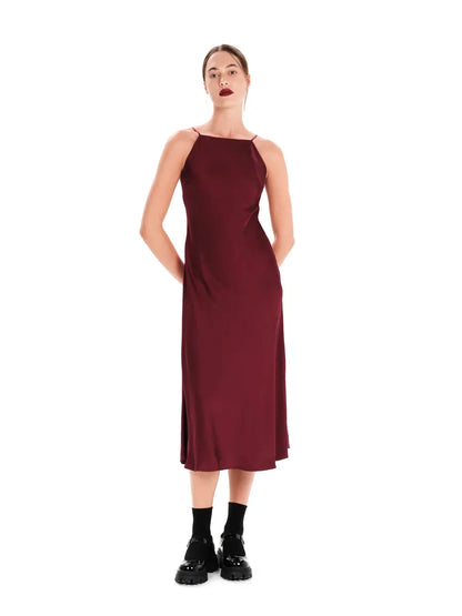 Burst Of Color Midi Sleevless Dress