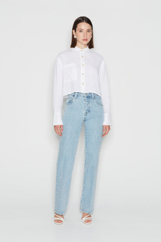 Chic Salt Crop Shirt