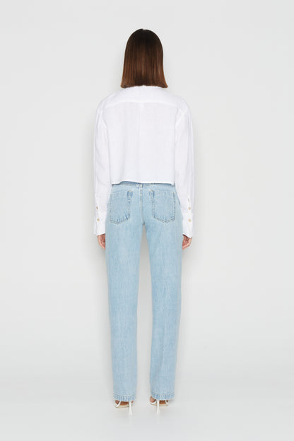 Chic Salt Crop Shirt