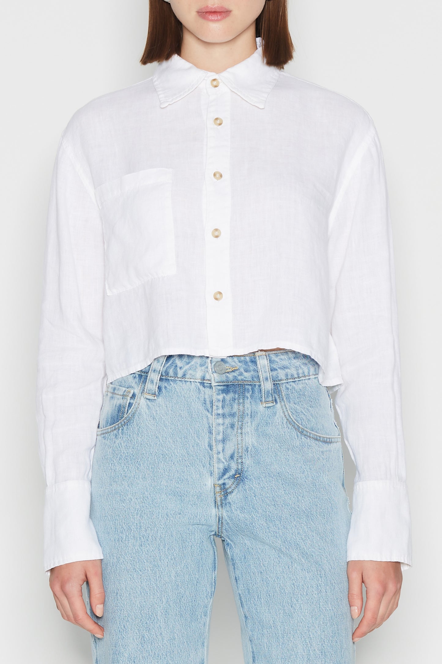 Chic Salt Crop Shirt
