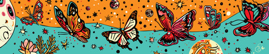 Butterfly Effect silk foulard