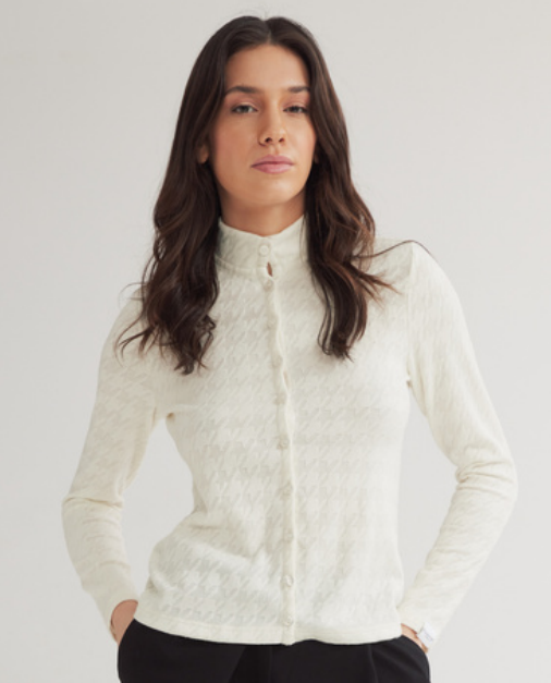 Banks turtleneck top with buttons