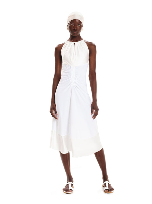 Opal Midi Dress with halter neck