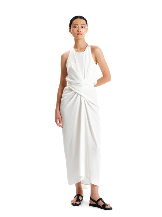 Enlightenment Wrap Midi Dress