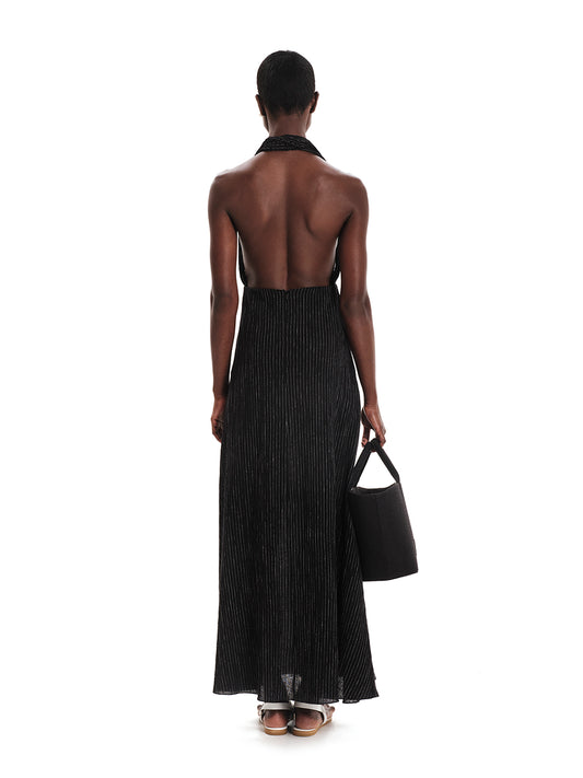 Linen Touch Maxi Dress